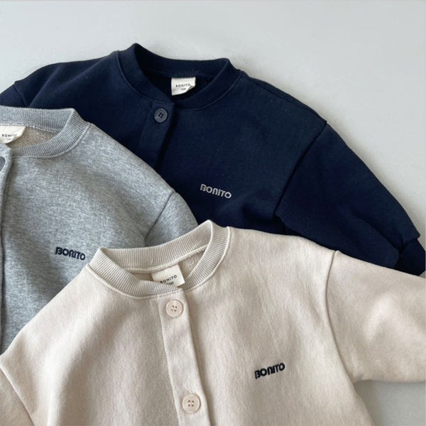 Mono Largo Infantil de Color Liso con Botones - Diseño Moderno y Cómodo