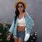 Blusa Floral de Gasa con Mangas 3/4