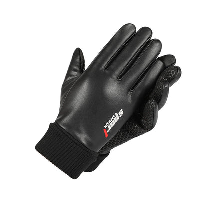Guantes de Cuero para Hombre, Impermeables, Antideslizantes y para Pantalla Táctil - Image 4