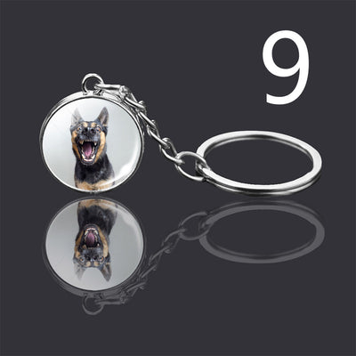 Llavero Colgante de Cristal Doble Cara Luminoso para Mascotas - Image 26