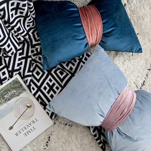 Almohada de Cintura Terciopelo con Moño Elegante - Image 22
