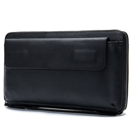 Billetera Larga de Cuero para Hombre con Cierre y Múltiples Compartimentos - Image 7