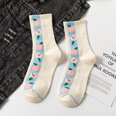Calcetines Estampados de Piña y Fresa - Diseño Adorable - Image 9
