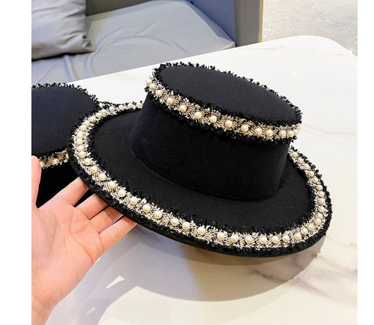 Sombrero de Lana para Mujer con Perla - Estilo Bucket Elegante - Image 9