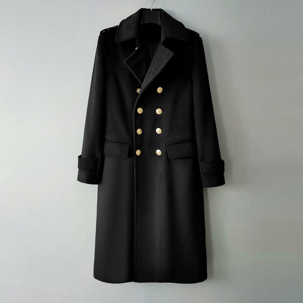 Saco Tweed Lana Doble Botonadura Alargado para Hombre
