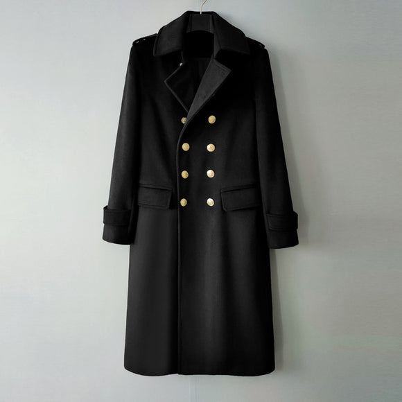Saco Tweed Lana Doble Botonadura Alargado para Hombre