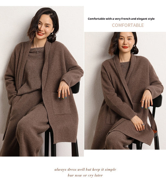 Abrigo Tejido de Largo Medio para Mujer - Colección Otoño Invierno - Image 21
