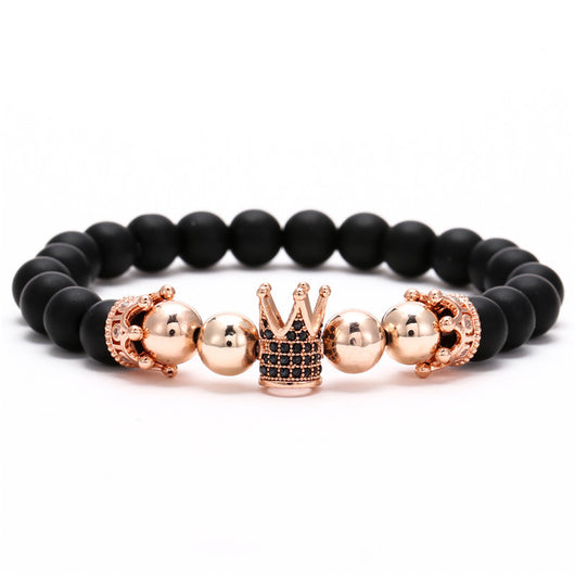 Pulsera Hexagonal para Hombre con Circonitas Incrustadas y Diseño de Corona - Image 17