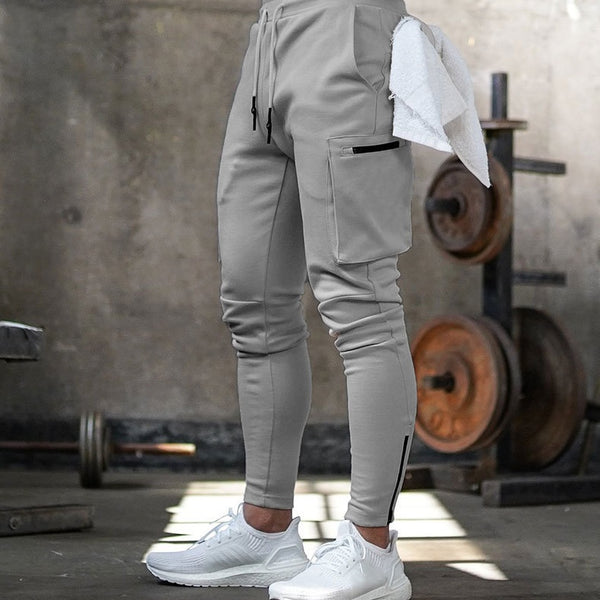 Pantalones Deportivos Casuales con Cierre para Hombre