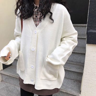 Cardigan Tejido Lazy Style con Escote en V para Mujer - Image 12