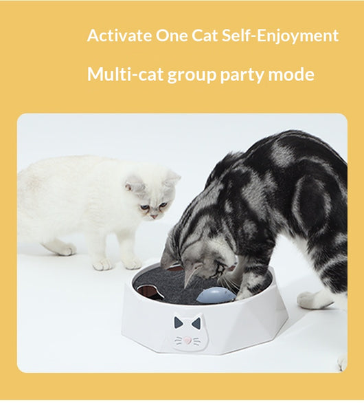 Juguete Interactivo Giratorio para Gatos con Ratón de Peluche y Motor Automático - Image 13