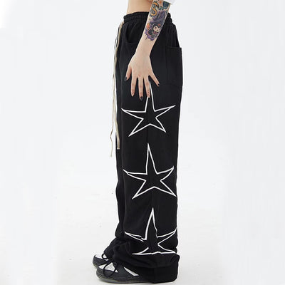 Pantalones Anchos de Cinco Estrellas para Hombre - Image 10