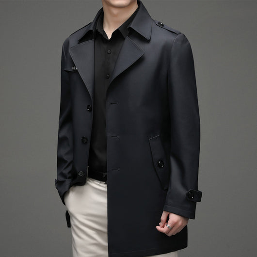 Saco Casual de Botón Simple para Hombre Talla Grande Premium - Image 3
