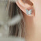 Frosted Texture Cute Butterfly Titanium Steel Suit Necklace Earring Ring Ornament Steel Earrings
