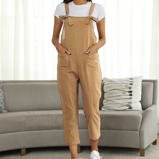 Jumpsuit Casual con Tirantes para Tallas Grandes - Image 7