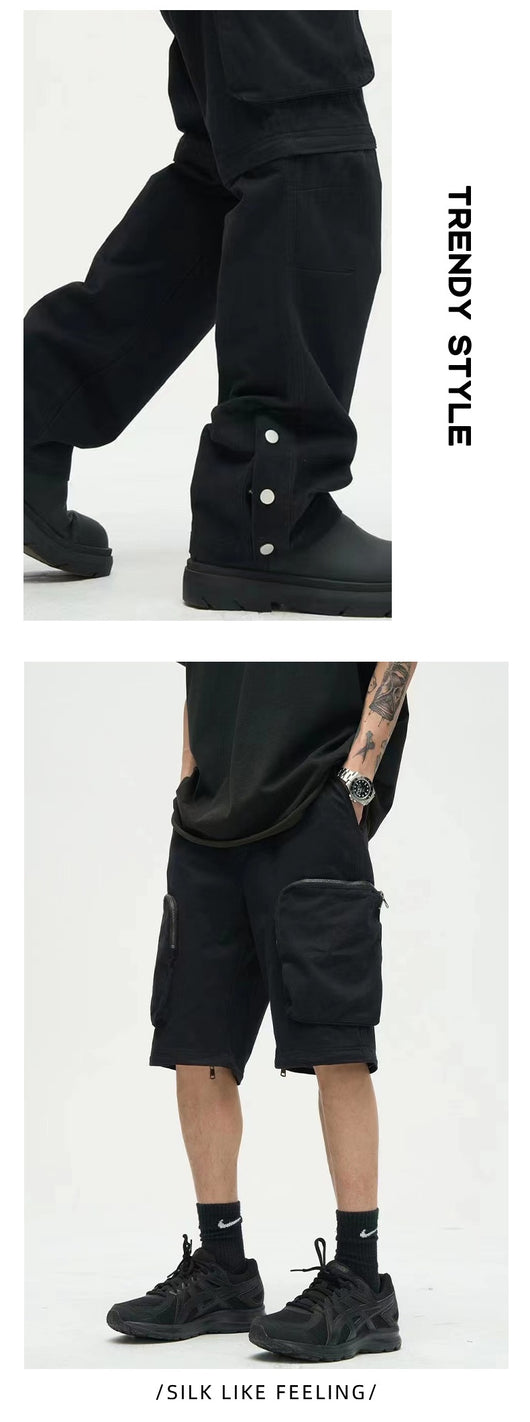 Pantalones Casuales Holgados con Bolsillos Grandes para Hombre - Image 11
