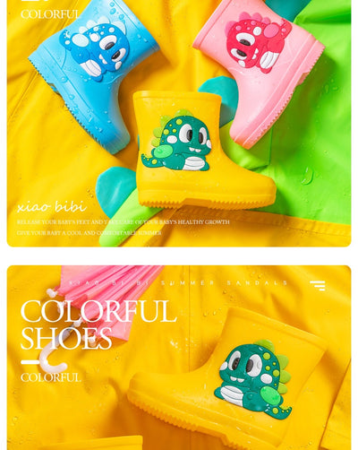 Botas de Lluvia Infantiles Impermeables con Diseño de Dibujos Animados - Image 19