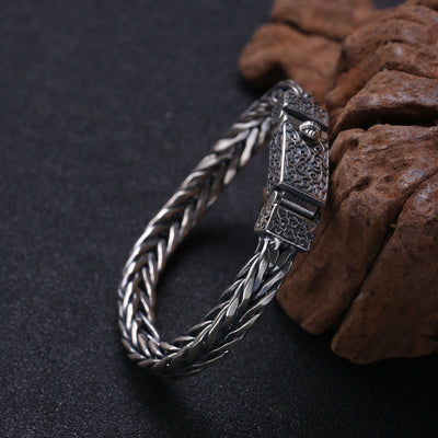 Pulsera Trenzada de Plata 925 para Hombre - Image 9