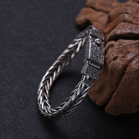 Pulsera Trenzada de Plata 925 para Hombre - Image 9