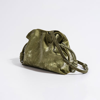 Bolsa de la Suerte con Cordón de Satén y Cuero Genuino - Image 9