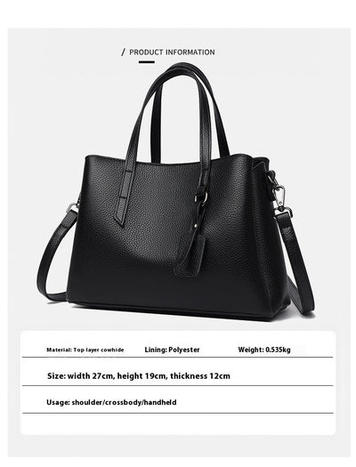 Bolso de Cuero Genuino para Mujer Gran Capacidad Bandolera - Image 9