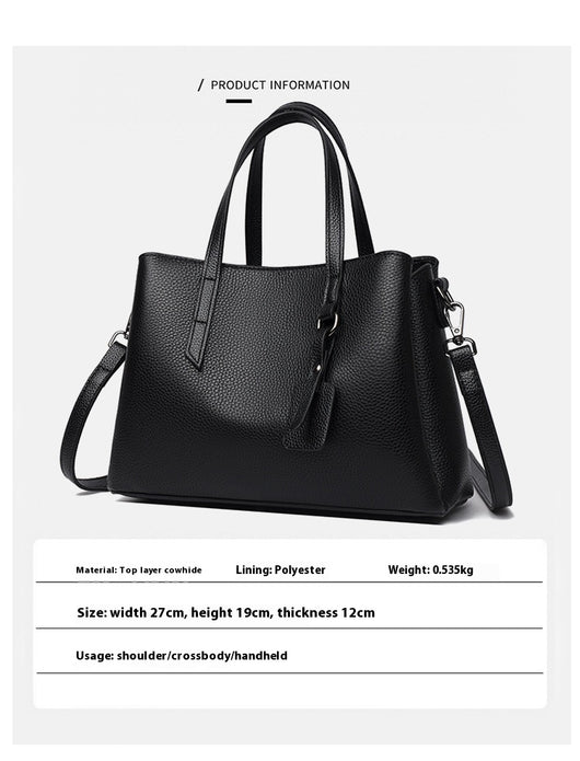 Bolso de Cuero Genuino para Mujer Gran Capacidad Bandolera - Image 9