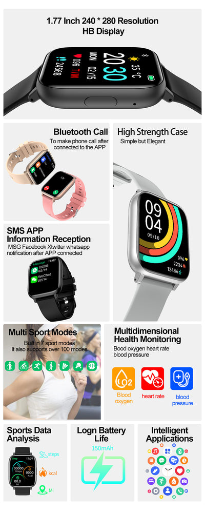Reloj Inteligente H9 Plus con Monitoreo de Salud y Llamadas Bluetooth - Image 16