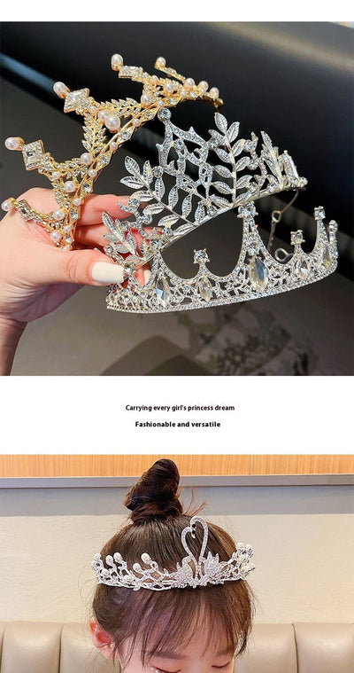 Corona Tiara para Niñas con Clip de Pelo - Accesorio de Princesa - Image 45