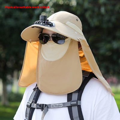Sombrero de Protección Solar con Cobertura Facial para Pesca y Montaña - Image 14