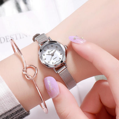 Reloj de Pulsera Casual para Mujer con Correa de Malla Elegante - Image 12