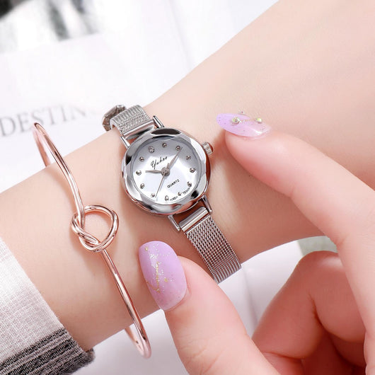 Reloj de Pulsera Casual para Mujer con Correa de Malla Elegante - Image 12