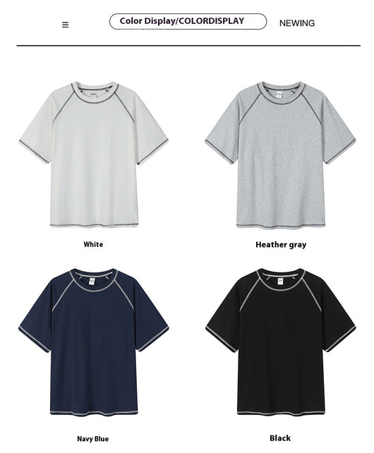 Playera Raglan Hombre con Costuras Decorativas y Cuello Redondo - Image 13