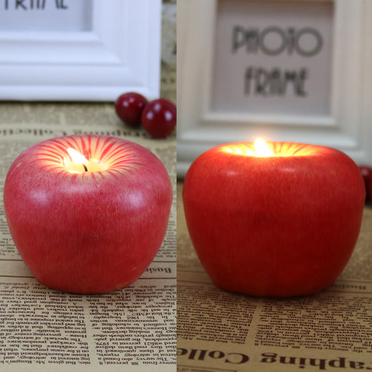Vela Aromática en Forma de Manzana - Regalo Navideño Decorativo para el Hogar - Image 4