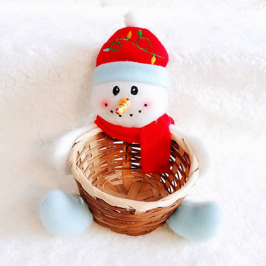 Canasta Decorativa Navideña Santa, Muñeco de Nieve y Reno - Image 31