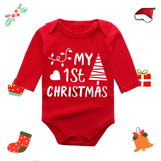 Mameluco Largo Rojo con Diseño de Alce para Bebé Recién Nacido - Image 21