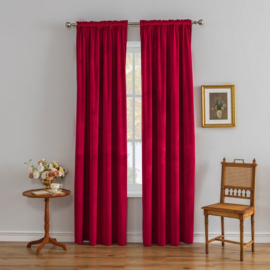 Cortina de Terciopelo Luxury con Bloqueo de Luz - Confort y Elegancia para tu Hogar