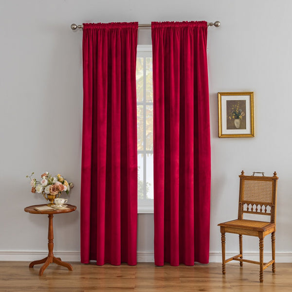 Cortina de Terciopelo Luxury con Bloqueo de Luz - Confort y Elegancia para tu Hogar