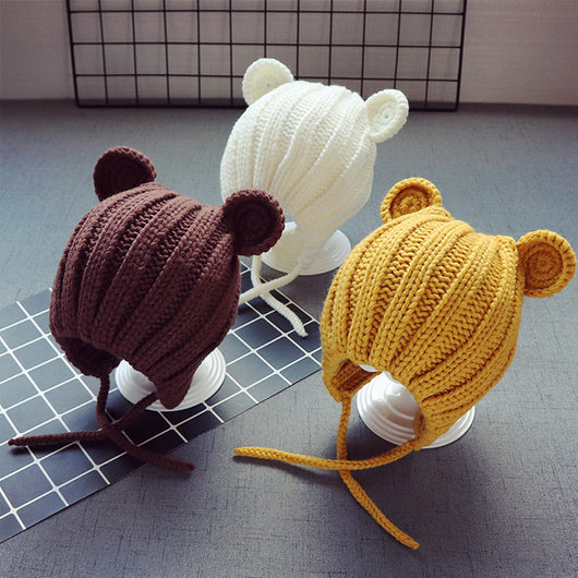 Gorro de Lana con Protección Auditiva para Niños - Estilo Coreano - Image 9
