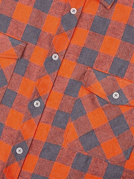 Camisa de Franela a Cuadros para Hombre - Uso Todo el Año - Image 27