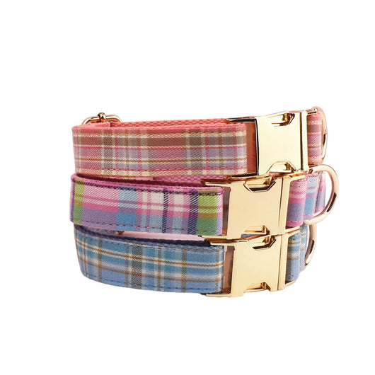 Collar de Tracción a Cuadros para Mascotas - Image 5