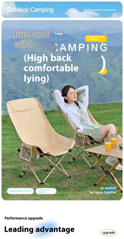 Silla de Camping Plegable con Respaldo Alto - Portátil y Cómoda - Image 17