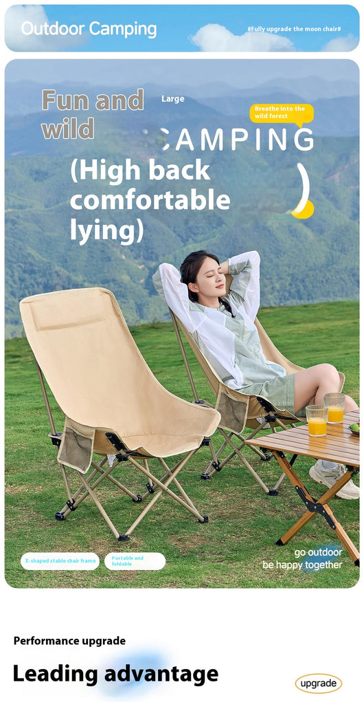 Silla de Camping Plegable con Respaldo Alto - Portátil y Cómoda - Image 17