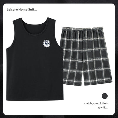 Pijama Masculino de Algodón Transpirable Absorbente de Humedad - Image 17