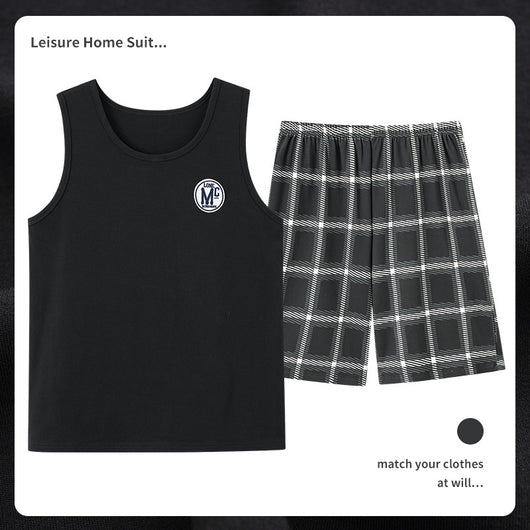 Pijama Masculino de Algodón Transpirable Absorbente de Humedad - Image 17