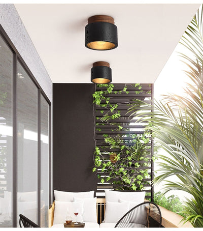 Lámpara de Techo Moderna Minimalista Negra y Amarilla - Image 24