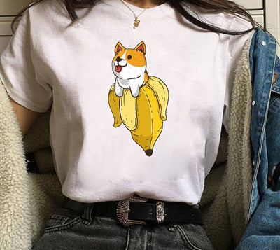 Playera de Pareja Estampado Shiba Inu para Hombre y Mujer - Image 19