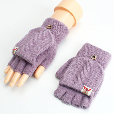 Guantes Tejidos de Lana Fina sin Dedos - Diseño Clásico - Image 16