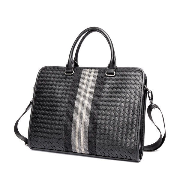 Maletín Profesional Hombre Crossbody Tejido - Bolsa Ejecutiva para Computadora