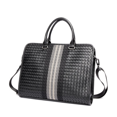 Maletín Profesional Hombre Crossbody Tejido - Bolsa Ejecutiva para Computadora - Image 2