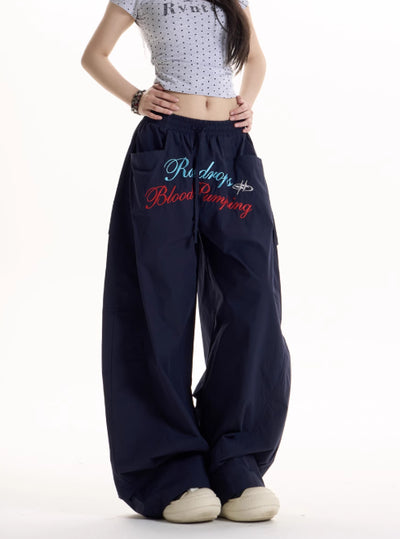 Pantalones Anchos Casual Retro Estilo Hot Girl - Image 10